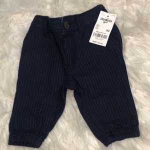 Oshkosh NWT pinstripe joggers. 3mos